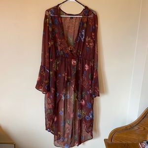 Beautiful high low top/cover up.